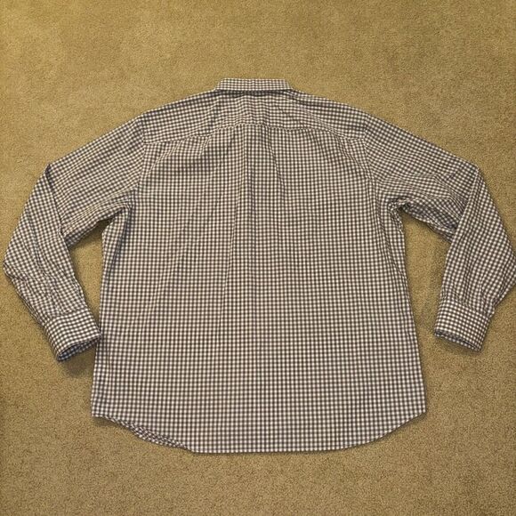 UNTUCKIT Button Down Shirt Gingham Plaid Mens’s Size XX-Large White Gray - Picture 6 of 6